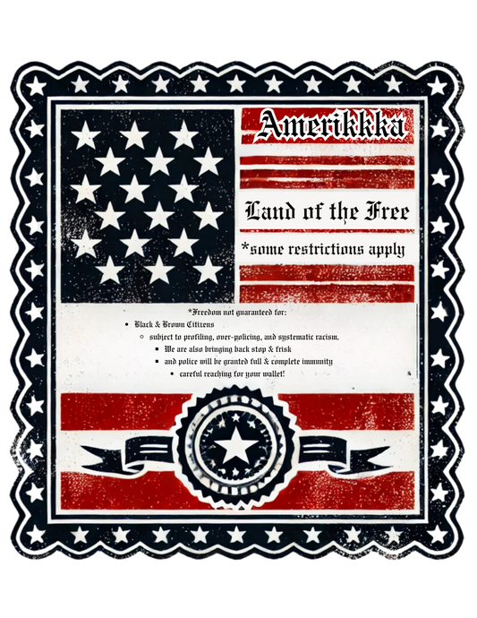 Amerikkka… read the fine print Unisex T-shirt